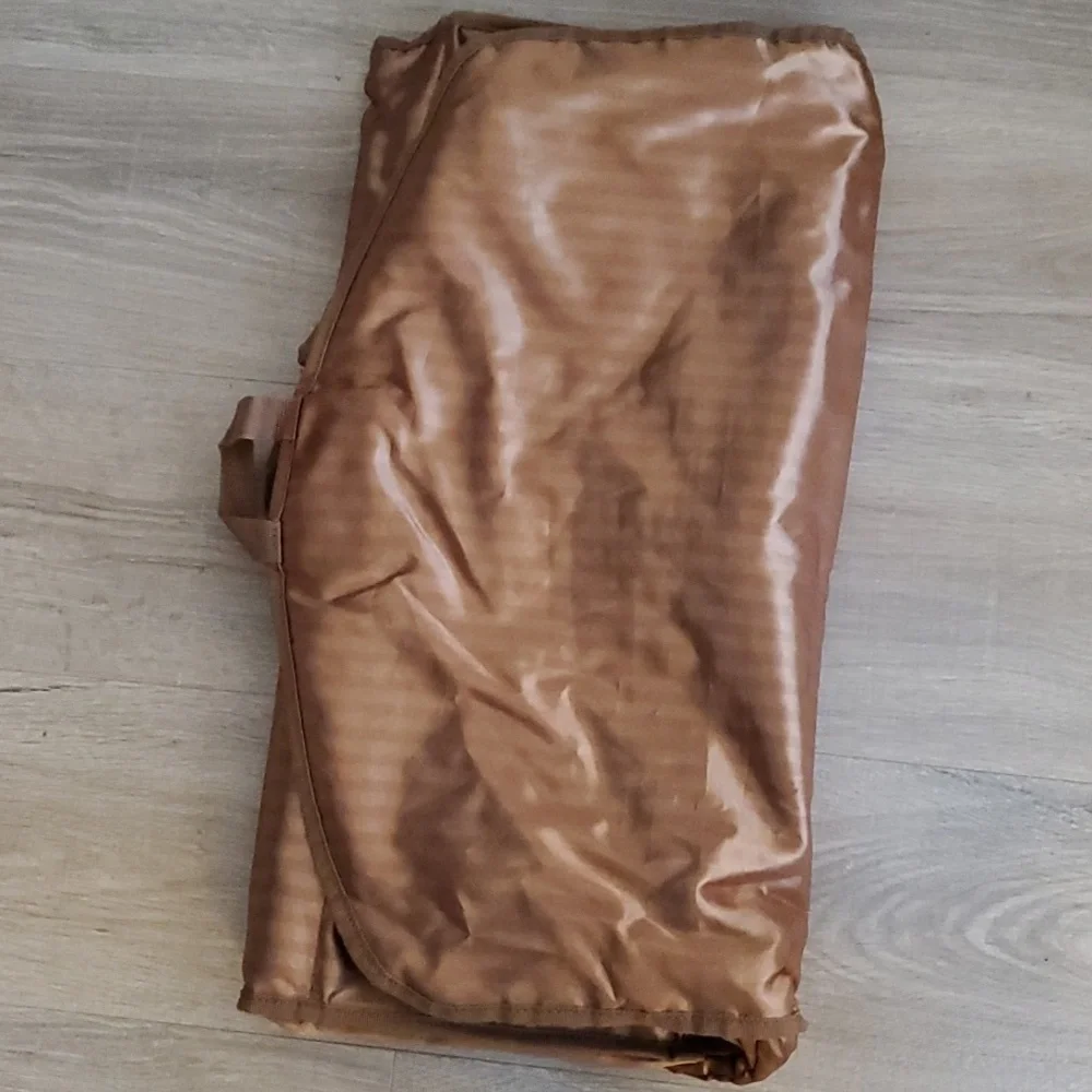 Gold Satin Luggage Garment Bag